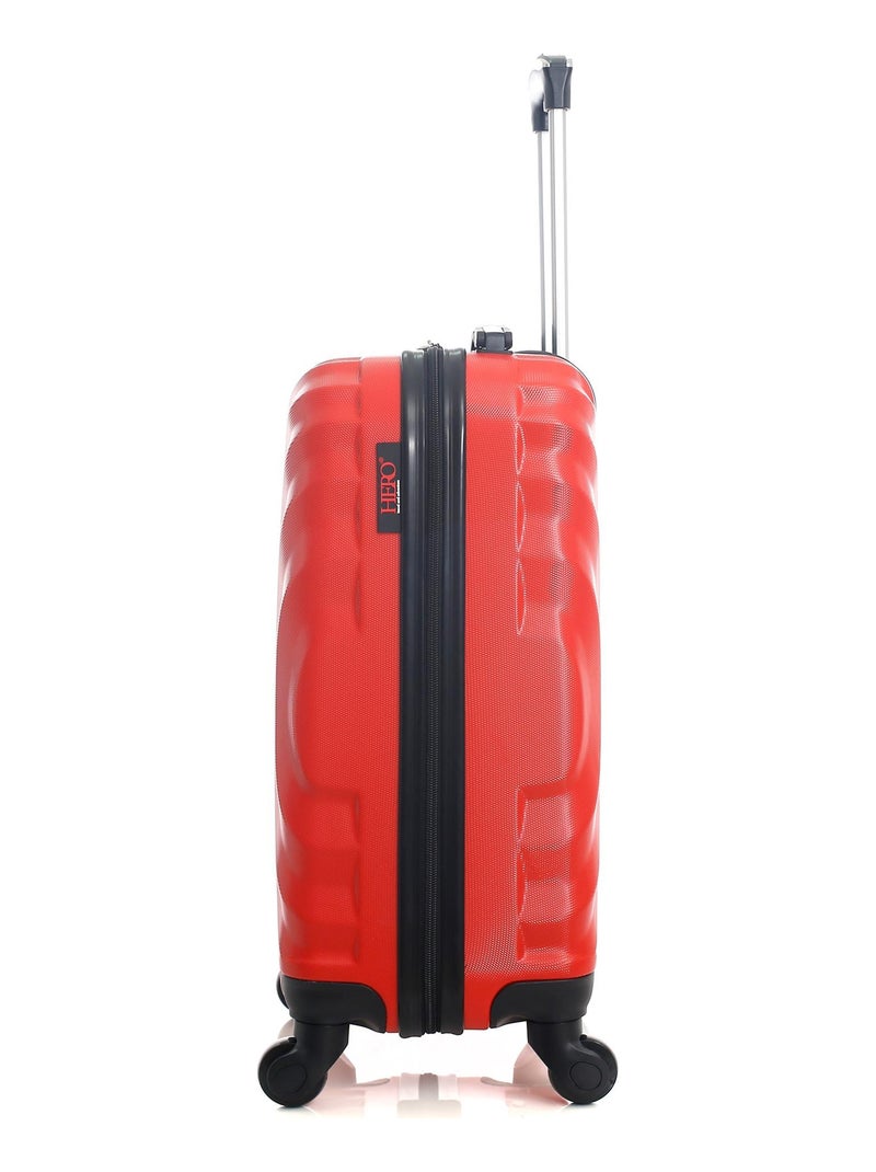 HERO - Valise Cabine LAGOS 55 cm 4 Roues Rouge - Kiabi