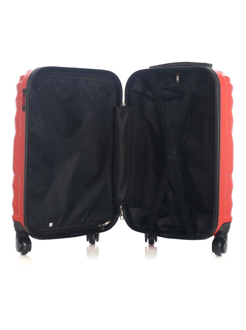 HERO - Valise Cabine LAGOS 55 cm 4 Roues Rouge - Kiabi