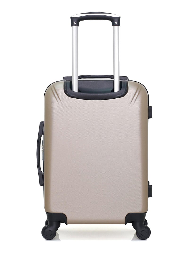 HERO - Valise Cabine LANZAROTE 55 cm 4 Roues Beige - Kiabi