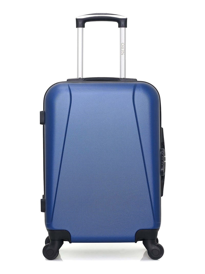 HERO - Valise Cabine LANZAROTE 55 cm 4 Roues Bleu marine - Kiabi