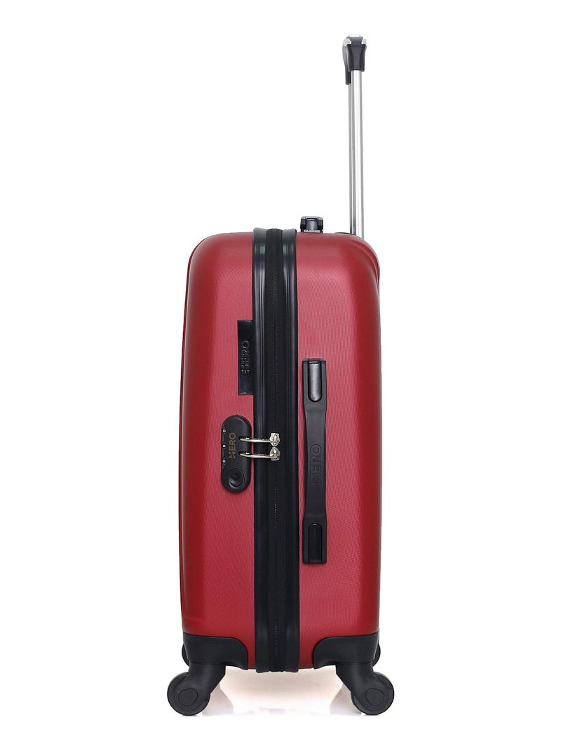 HERO - Valise Cabine LANZAROTE 55 cm 4 Roues Bordeaux - Kiabi