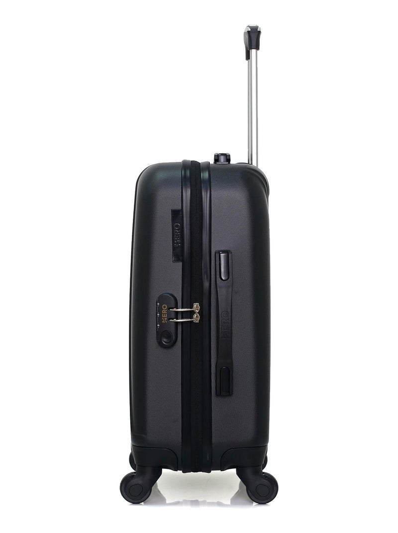 HERO - Valise Cabine LANZAROTE 55 cm 4 Roues Noir - Kiabi