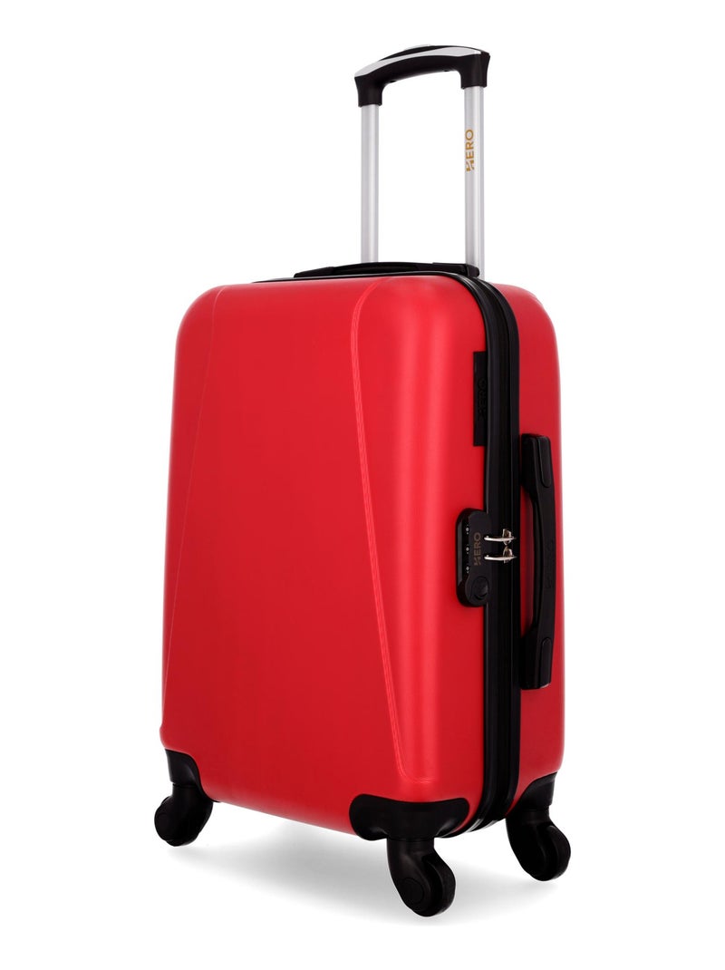 HERO - Valise Cabine LANZAROTE 55 cm 4 Roues Rouge - Kiabi