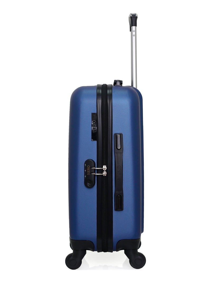 HERO - Valise Cabine LIPARI 55 cm 4 Roues Bleu Bleu marine - Kiabi