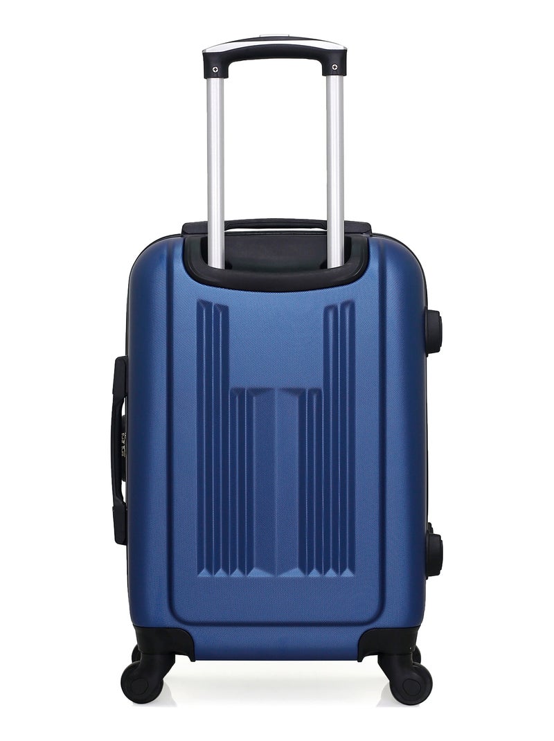 HERO - Valise Cabine LIPARI 55 cm 4 Roues Bleu Bleu marine - Kiabi