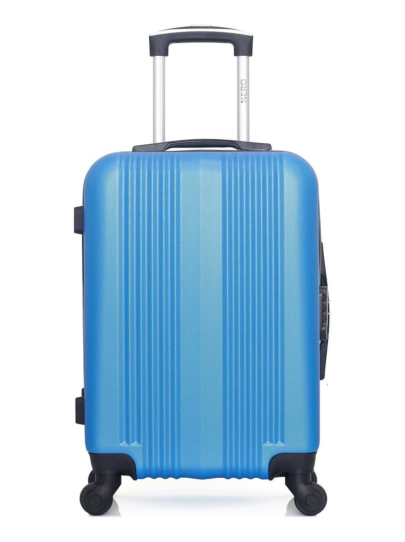 HERO - Valise Cabine LIPARI 55 cm 4 Roues Bleu - Kiabi