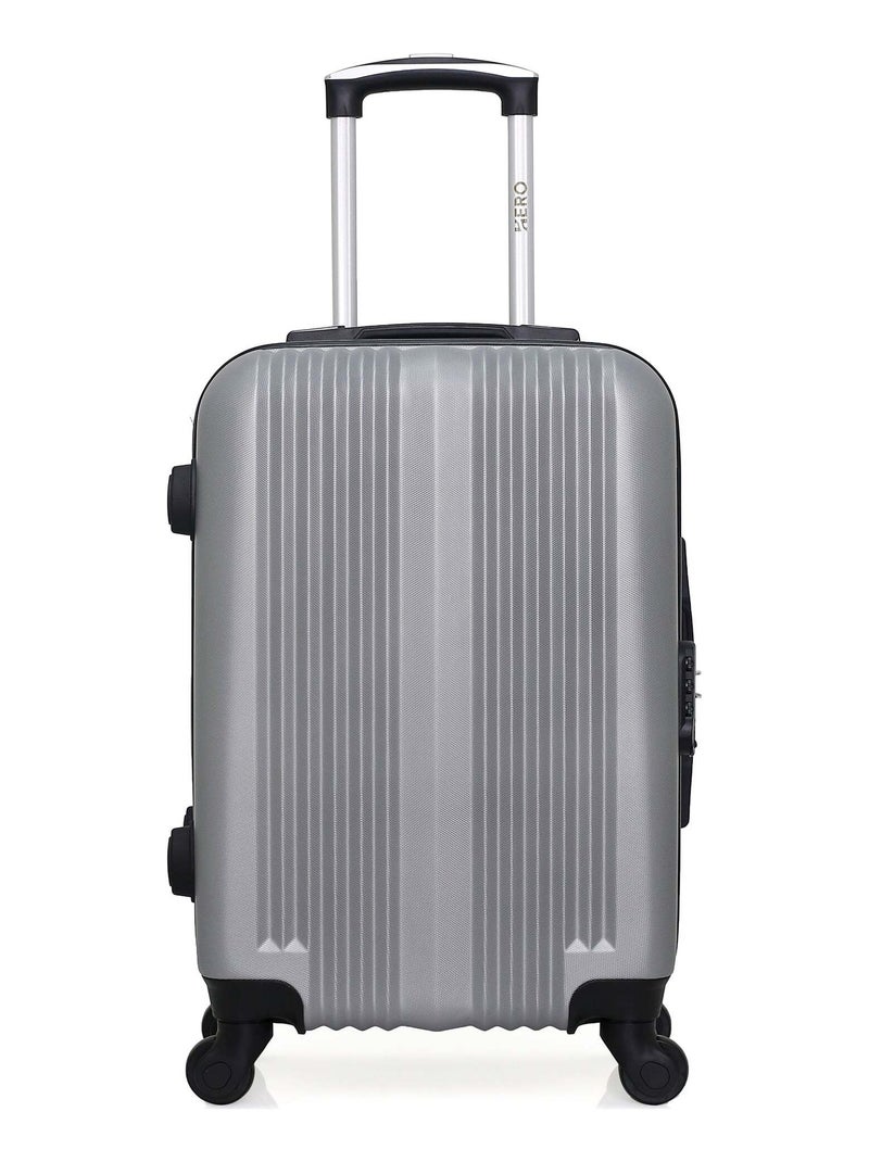 HERO - Valise Cabine LIPARI 55 cm 4 Roues Gris - Kiabi