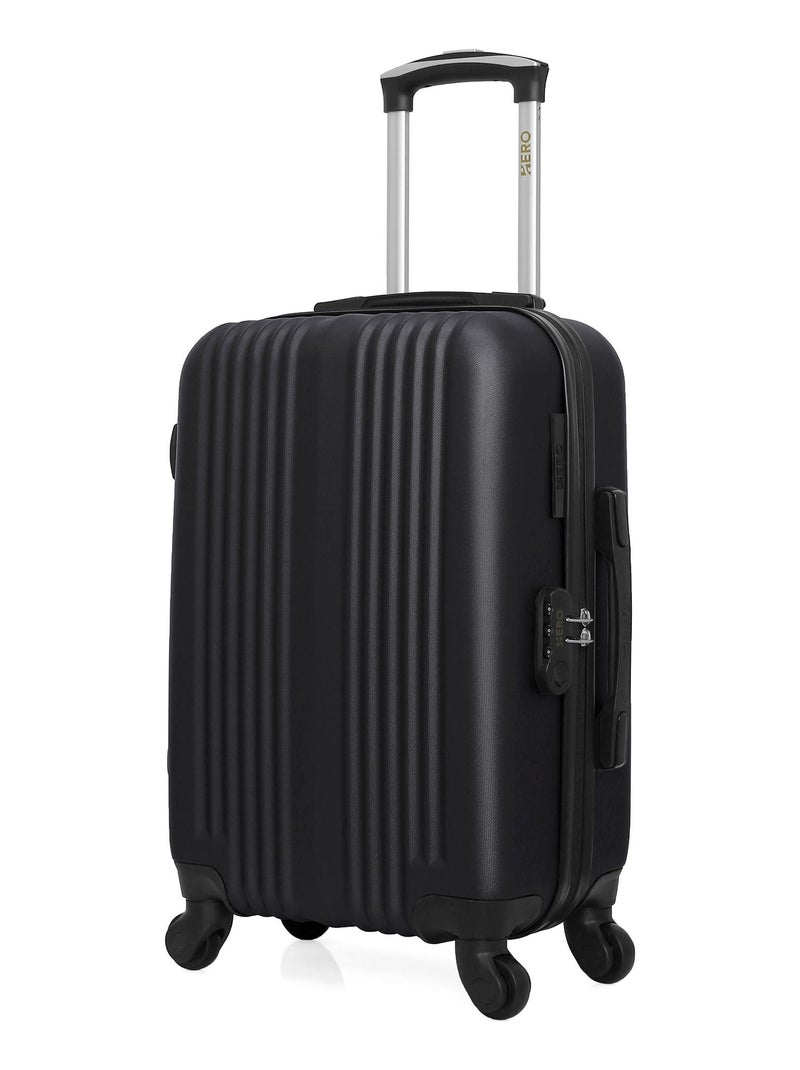 HERO - Valise Cabine LIPARI 55 cm 4 Roues Noir - Kiabi