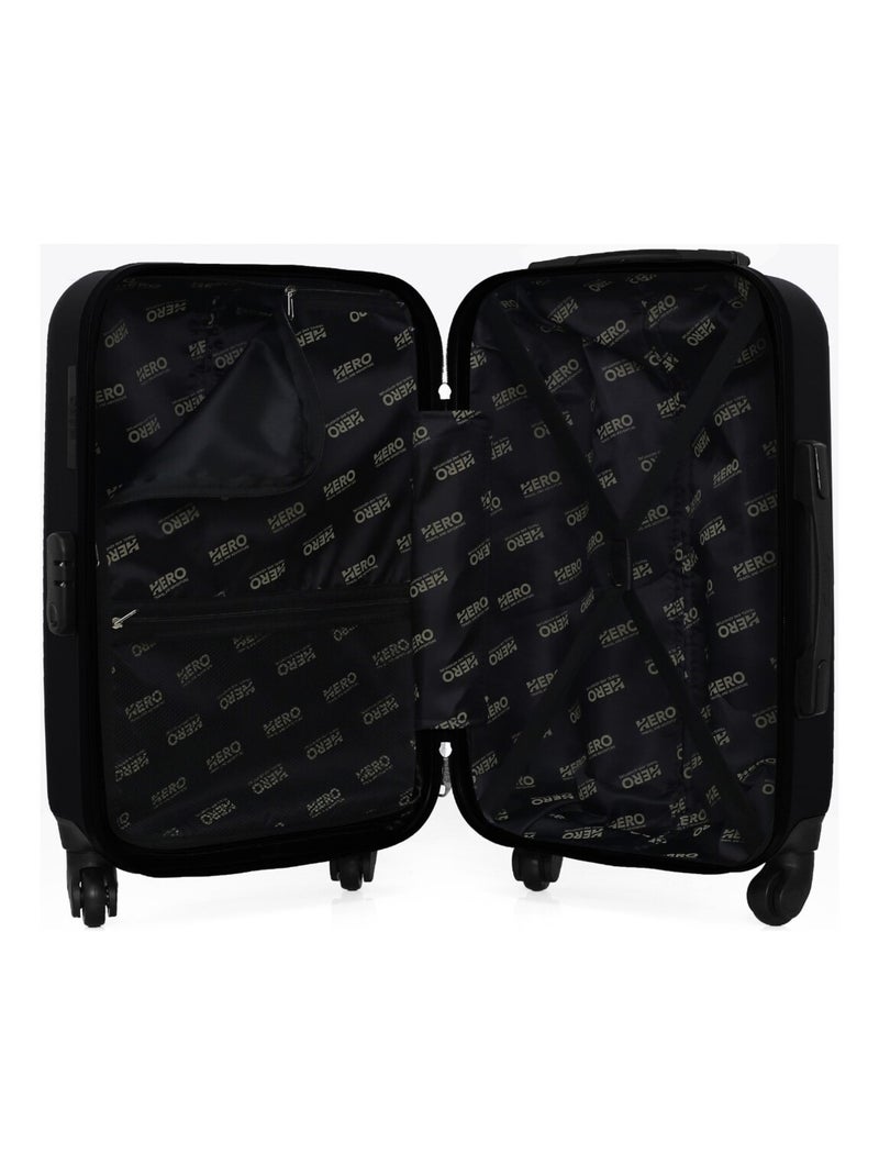 HERO - Valise Cabine LIPARI 55 cm 4 Roues Noir - Kiabi