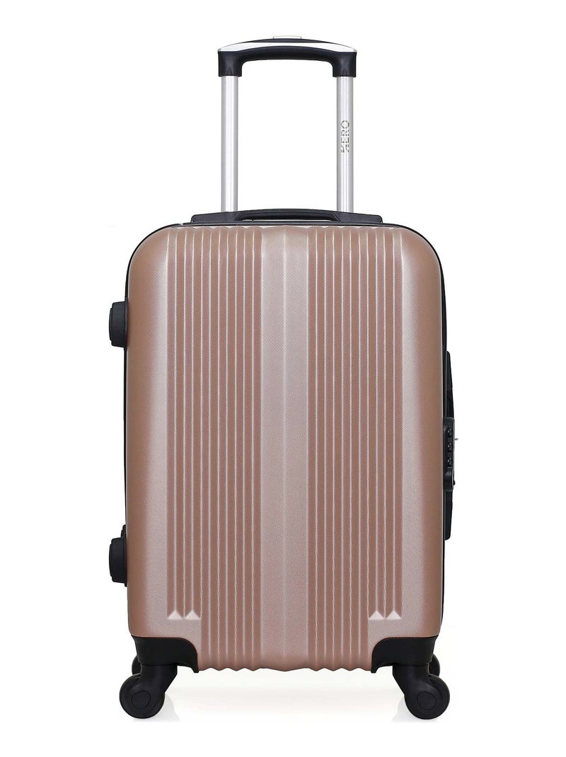HERO - Valise Cabine LIPARI 55 cm 4 Roues Rose clair - Kiabi