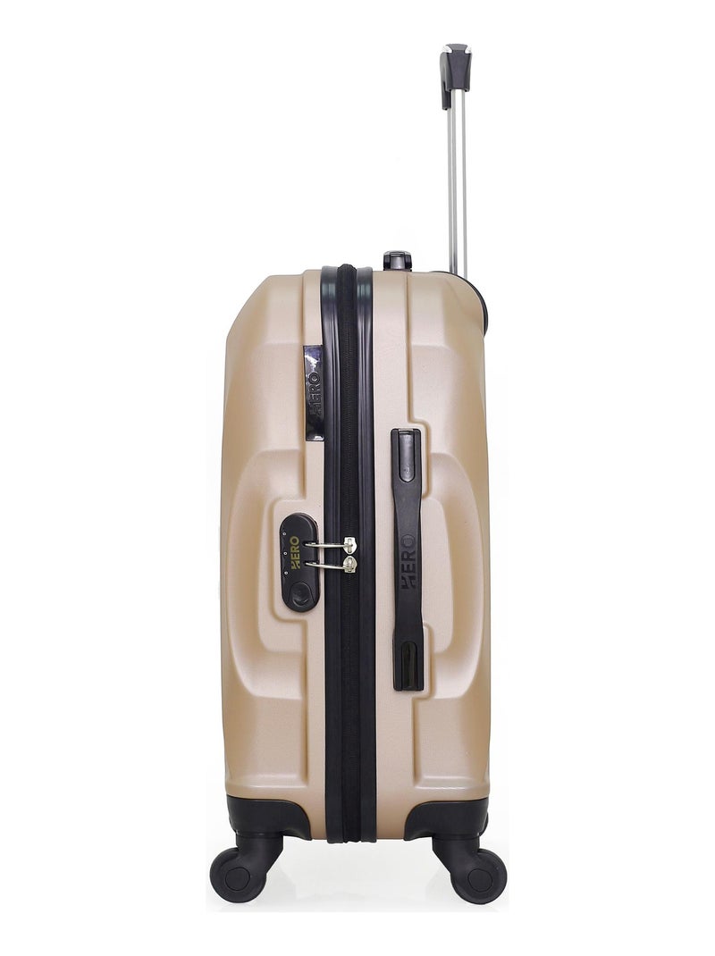 HERO - Valise Cabine MOSCOU 55 cm 4 Roues Beige - Kiabi