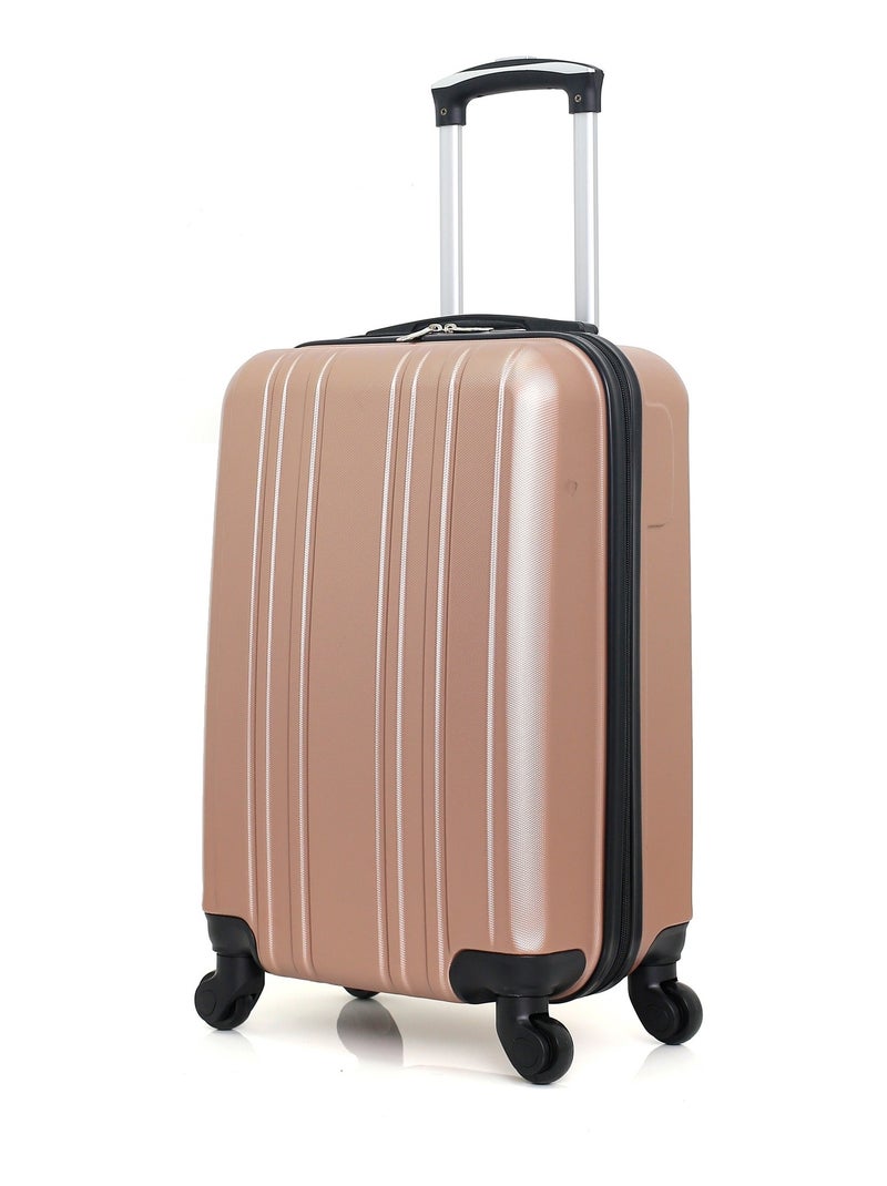 HERO - Valise Cabine STROMBOLI 55 cm 4 Roues Rose Métal - Kiabi