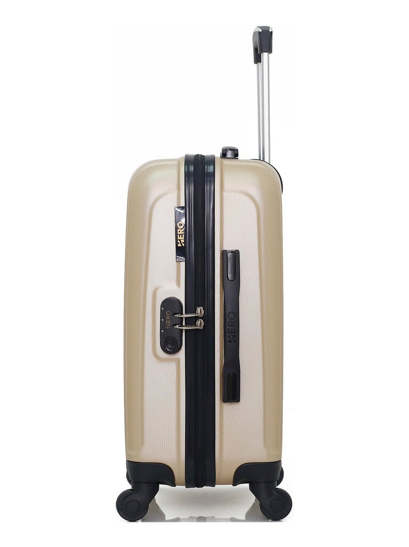 HERO - Valise Cabine TAURUS 55 cm 4 Roues Beige - Kiabi