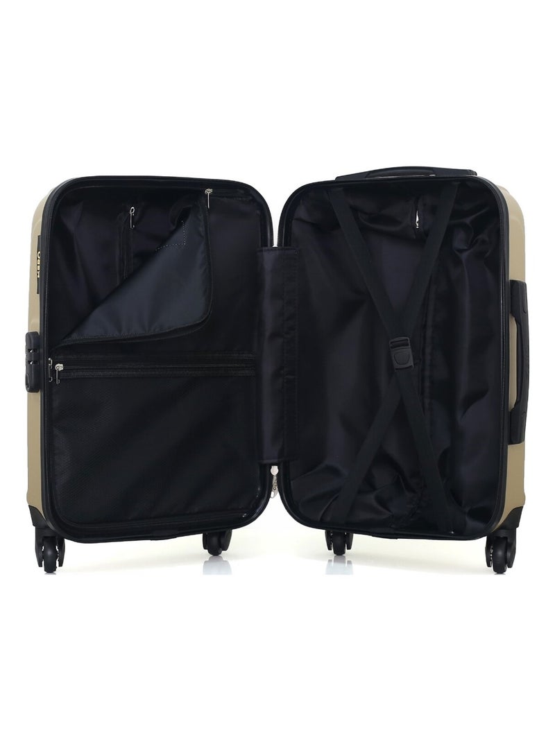 HERO - Valise Cabine TAURUS 55 cm 4 Roues Beige - Kiabi