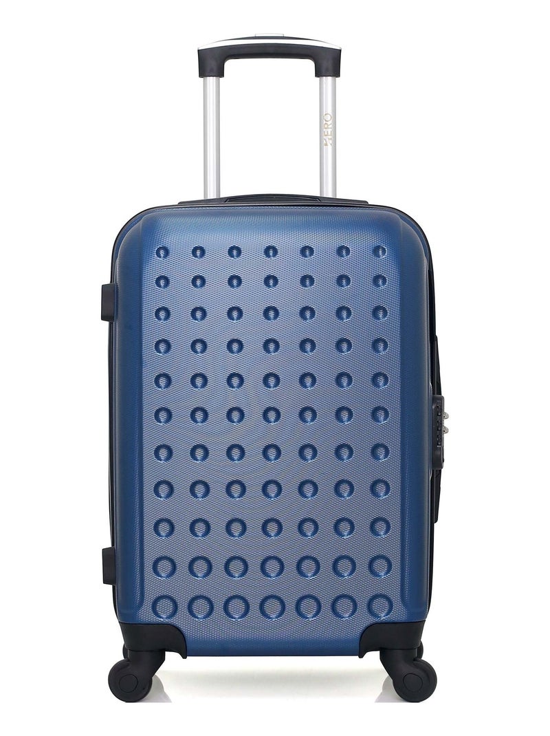HERO - Valise Cabine TAURUS 55 cm 4 Roues Bleu marine - Kiabi