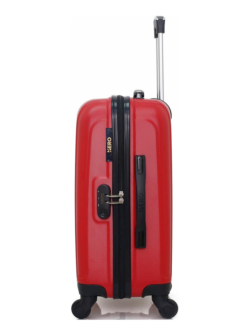 HERO - Valise Cabine TAURUS 55 cm 4 Roues Rouge - Kiabi