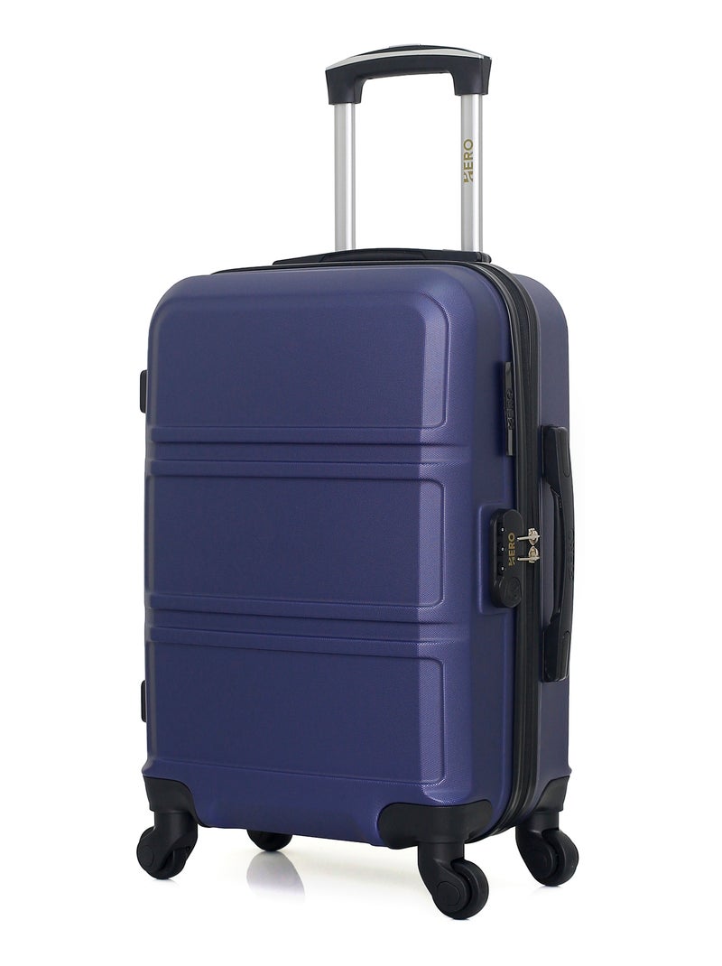 HERO - Valise Cabine UTAH 55 cm 4 Roues Bleu Bleu marine - Kiabi