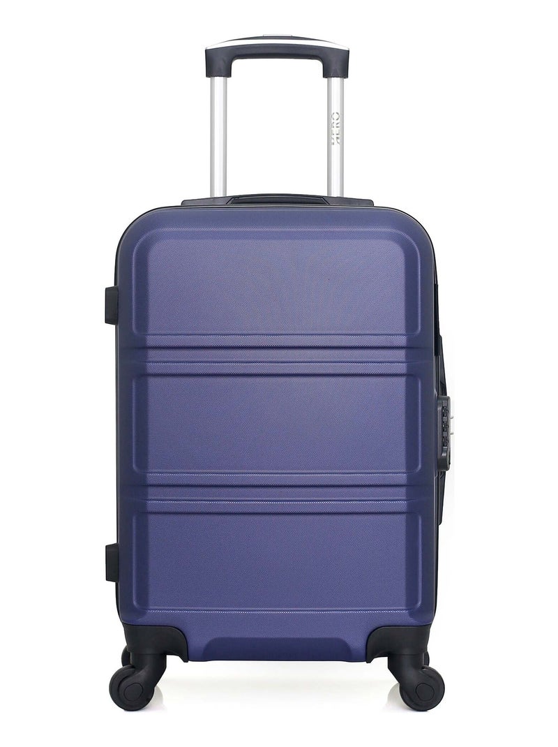 HERO - Valise Cabine UTAH 55 cm 4 Roues Bleu marine - Kiabi