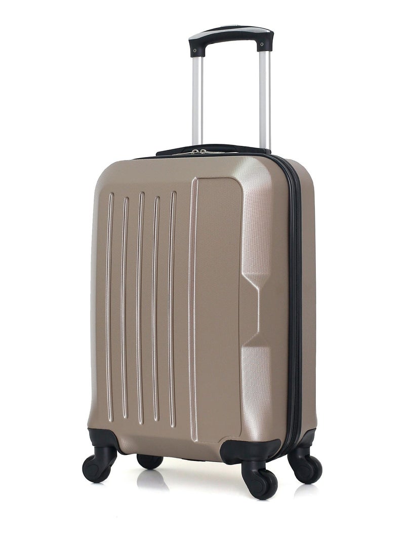 HERO - Valise Cabine VESUVIO 55 cm 4 Roues Beige - Kiabi