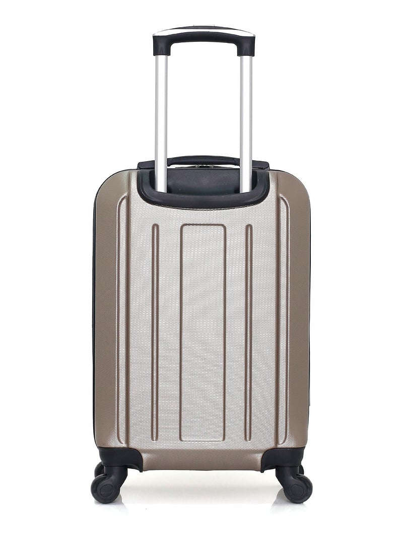 HERO - Valise Cabine VESUVIO 55 cm 4 Roues Beige - Kiabi