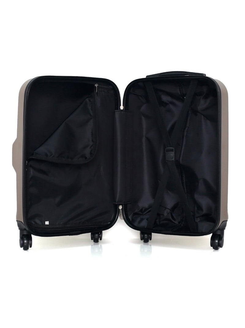 HERO - Valise Cabine VESUVIO 55 cm 4 Roues Beige - Kiabi