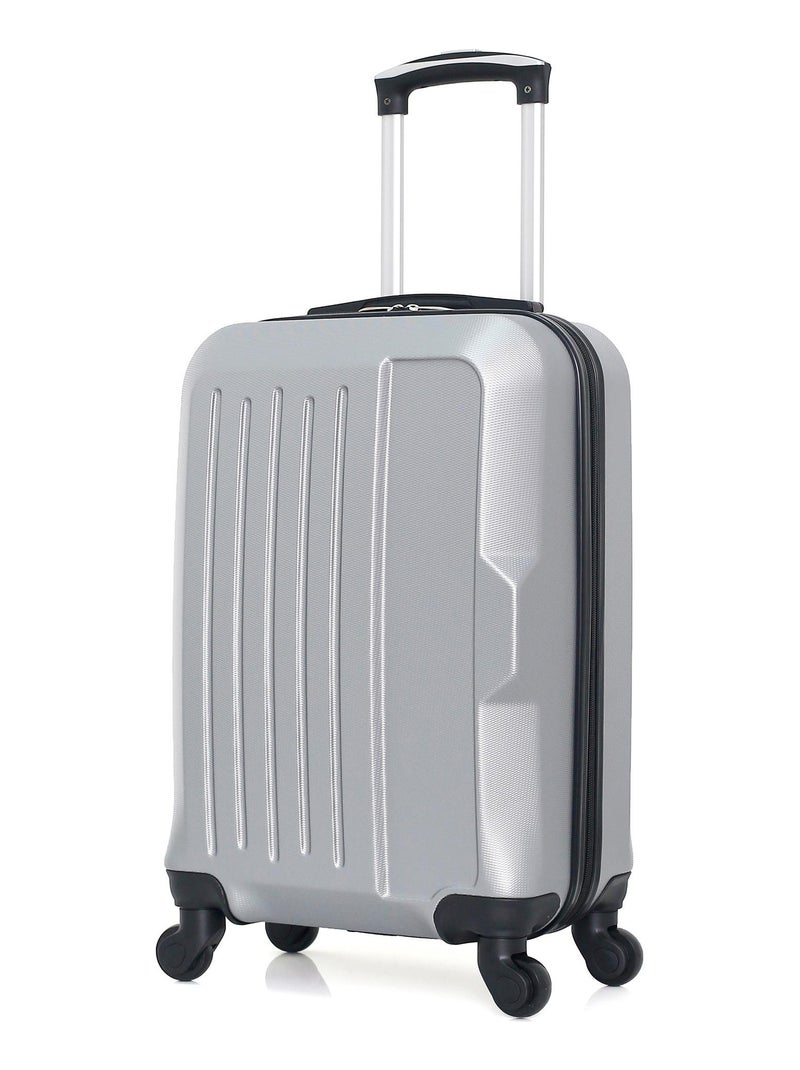 HERO - Valise Cabine VESUVIO 55 cm 4 Roues Gris - Kiabi