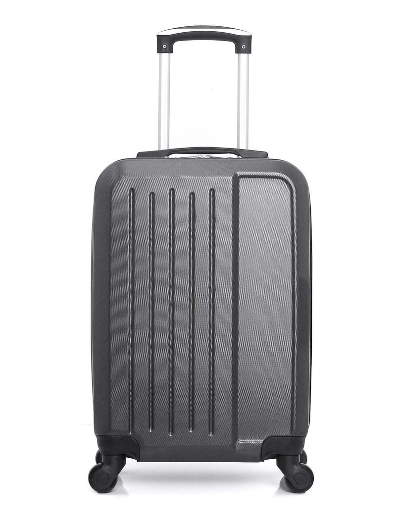 HERO - Valise Cabine VESUVIO 55 cm 4 Roues Gris foncé - Kiabi