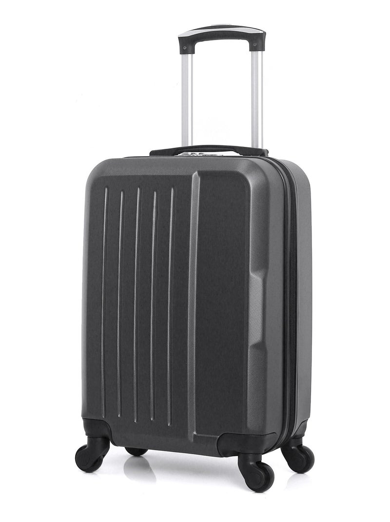 HERO - Valise Cabine VESUVIO 55 cm 4 Roues Gris foncé - Kiabi