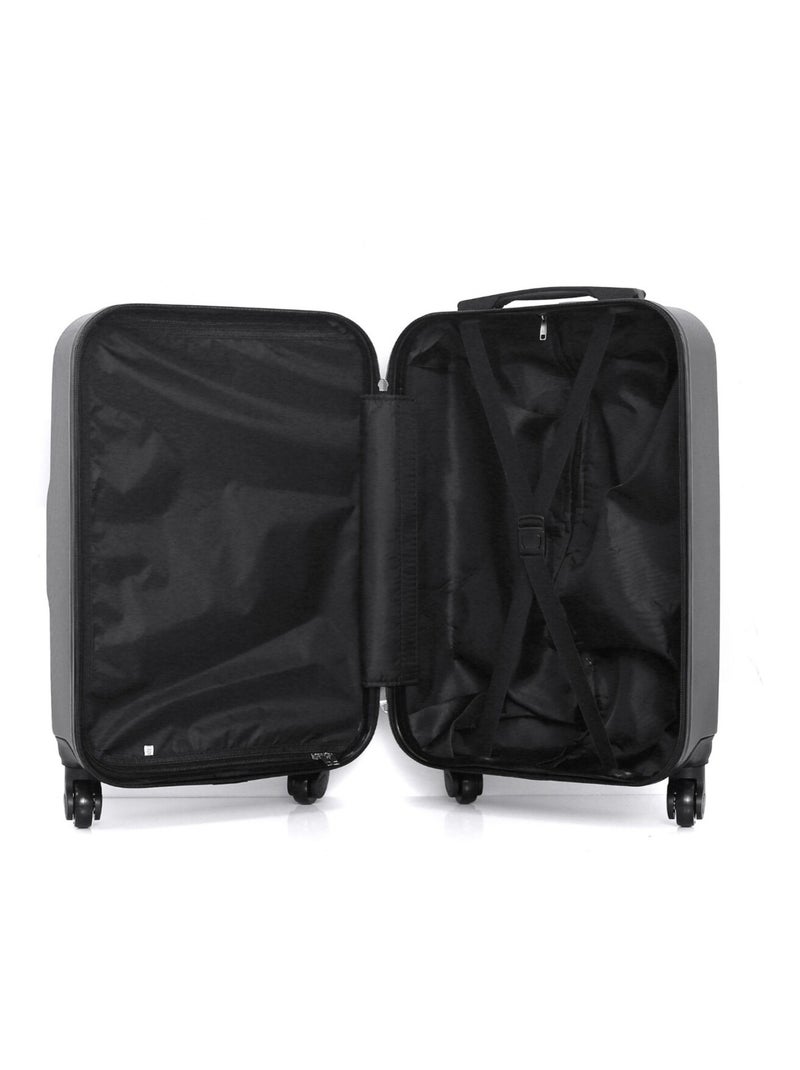 HERO - Valise Cabine VESUVIO 55 cm 4 Roues Gris foncé - Kiabi