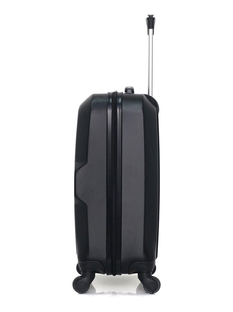 HERO - Valise Cabine VESUVIO 55 cm 4 Roues Noir - Kiabi