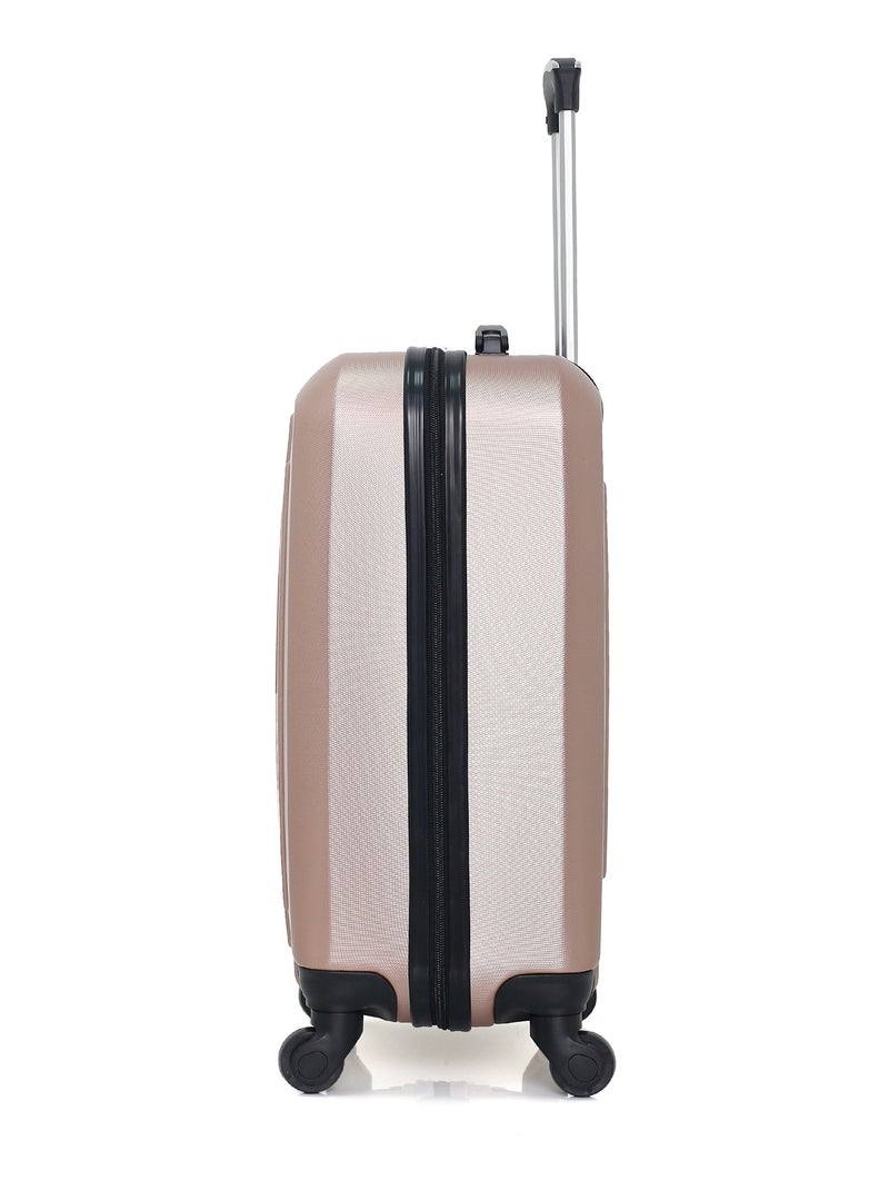 HERO - Valise Cabine VOSGES 55 cm 4 Roues Rose Métal - Kiabi