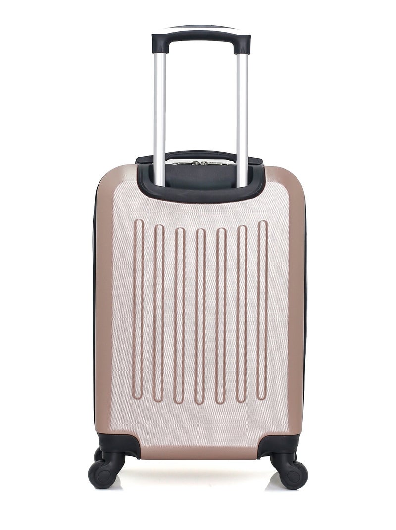 HERO - Valise Cabine VOSGES 55 cm 4 Roues Rose Métal - Kiabi
