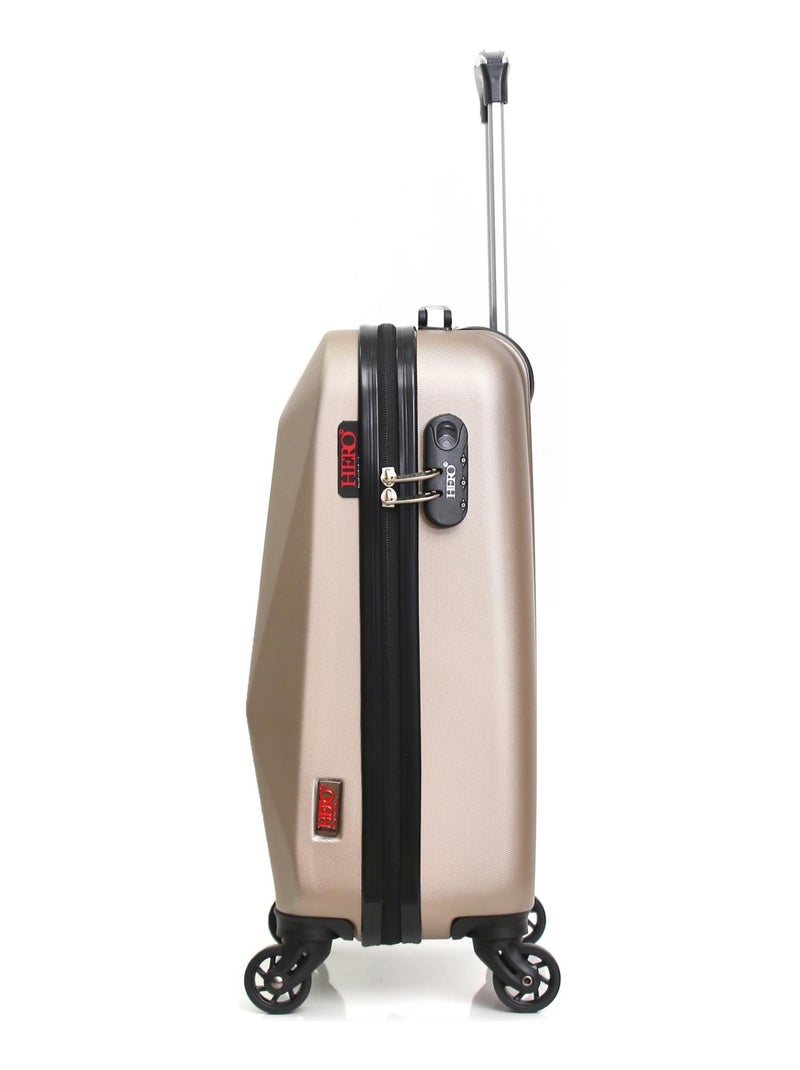 HERO - Valise Cabine XS EVEREST-E 50 cm 4 Roues Beige - Kiabi