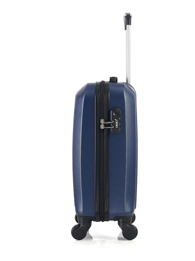 HERO - Valise Cabine XS VESUVIO-E 50 cm 4 Roues Bleu Bleu marine - Kiabi