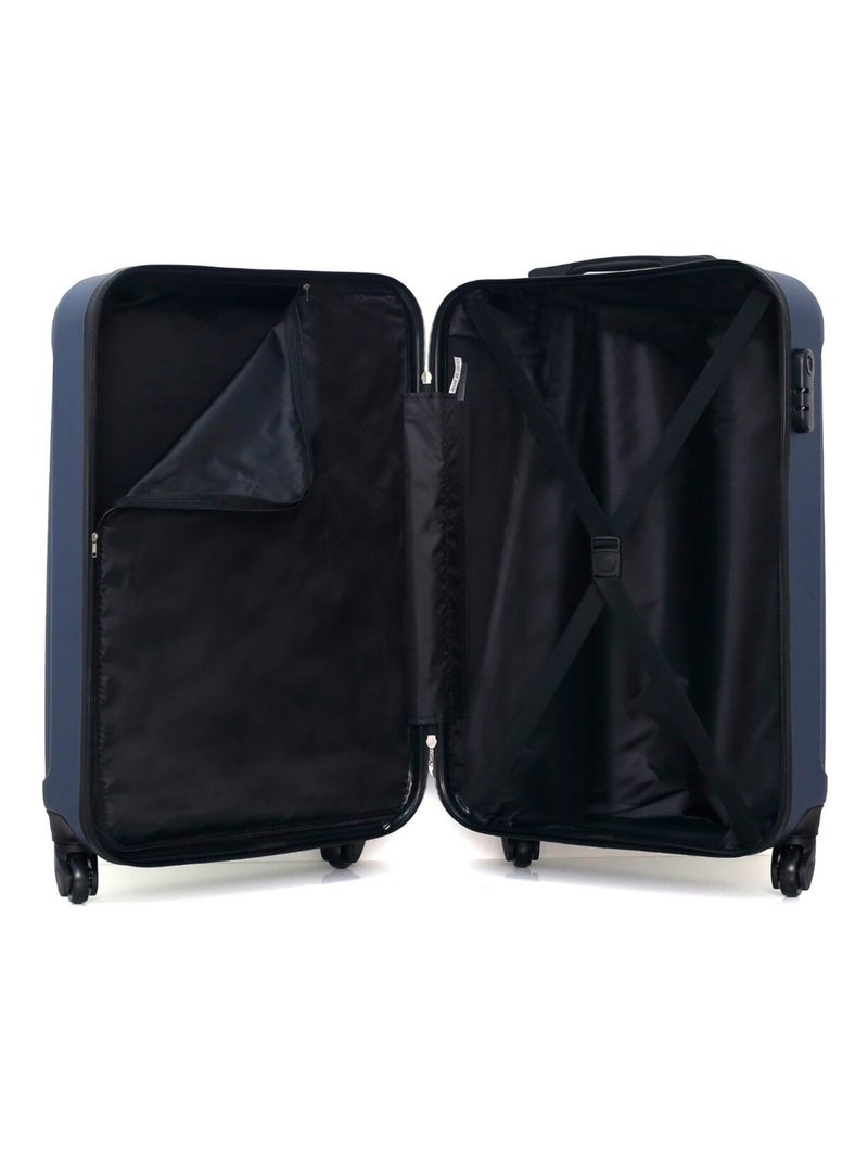 HERO - Valise Cabine XS VESUVIO-E 50 cm 4 Roues Bleu Bleu marine - Kiabi