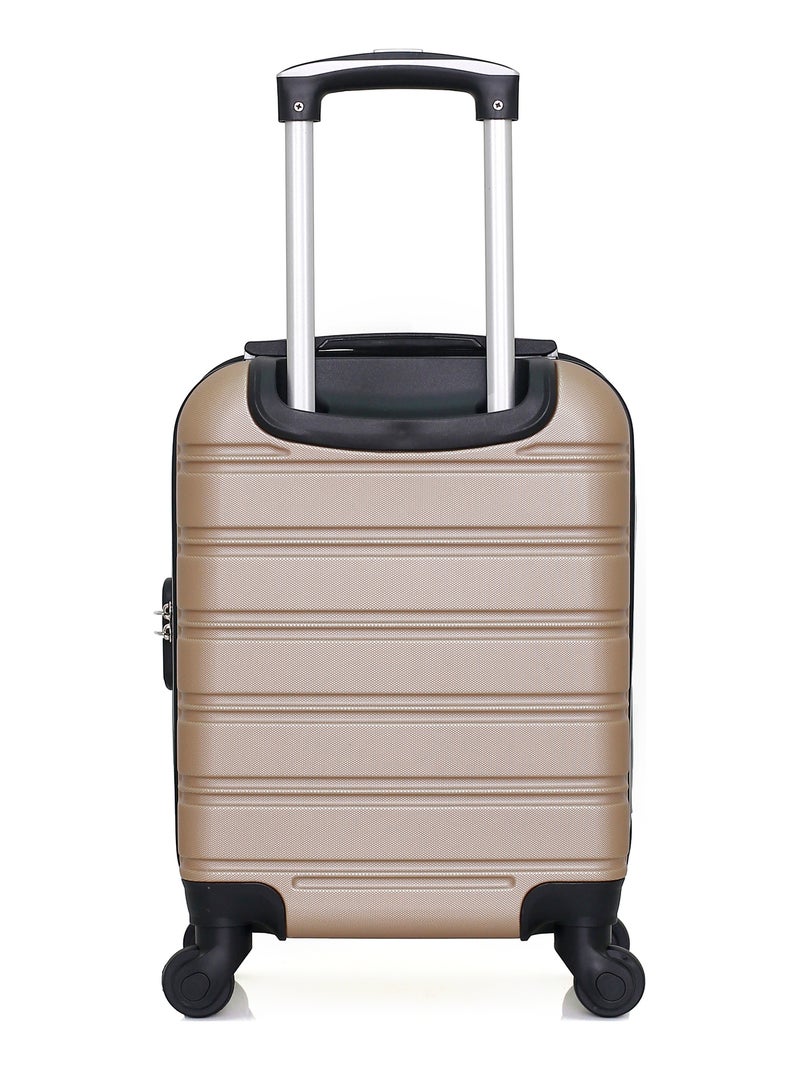 HERO - Valise Cabine XXS ABS RENOSO 46 cm 4 Roues Beige - Kiabi