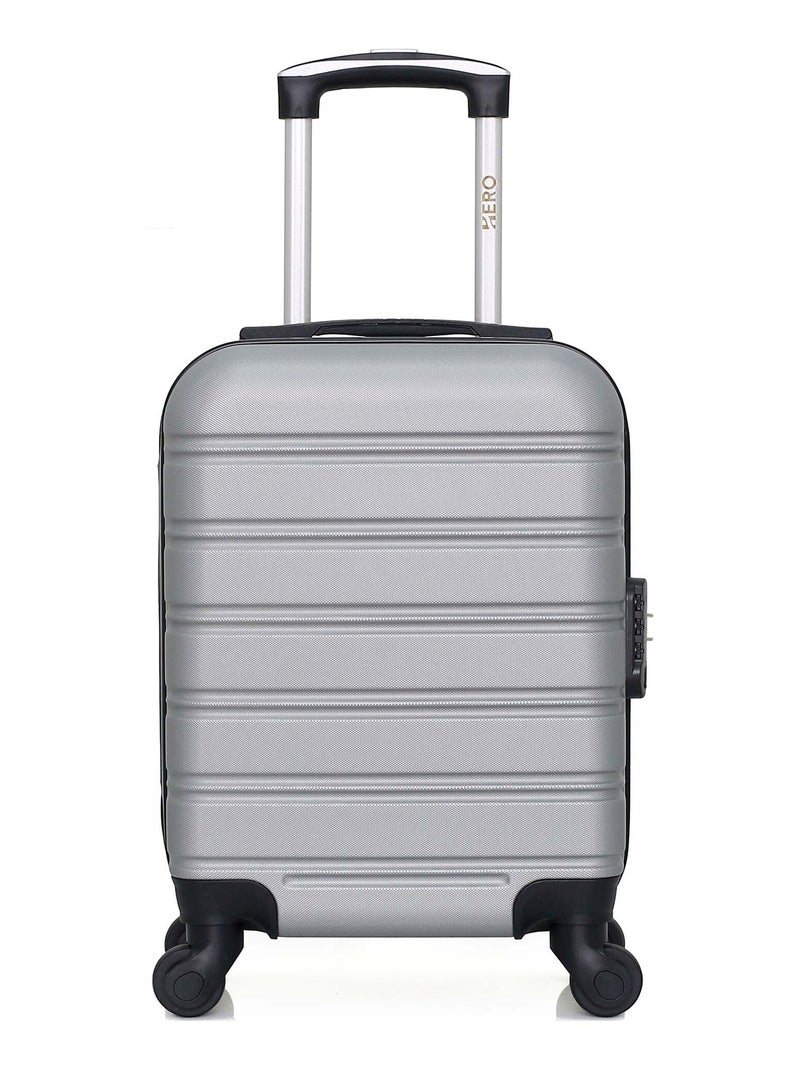 HERO - Valise Cabine XXS ABS RENOSO 46 cm 4 Roues Gris - Kiabi