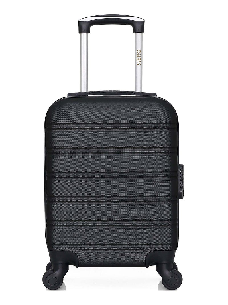 HERO - Valise Cabine XXS ABS RENOSO 46 cm 4 Roues Noir - Kiabi