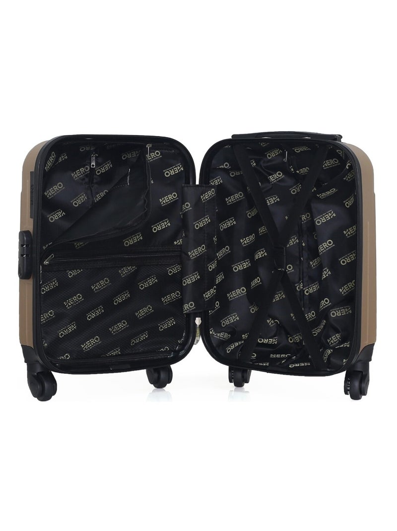 HERO - Valise Cabine XXS CARPATES 46 cm 4 Roues Beige - Kiabi