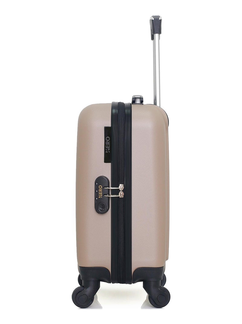 HERO - Valise Cabine XXS LIPARI 46 cm 4 Roues Beige - Kiabi