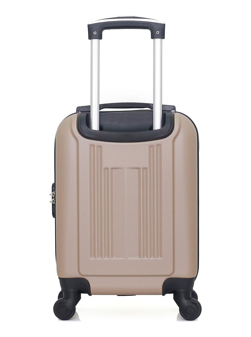 HERO - Valise Cabine XXS LIPARI 46 cm 4 Roues Beige - Kiabi