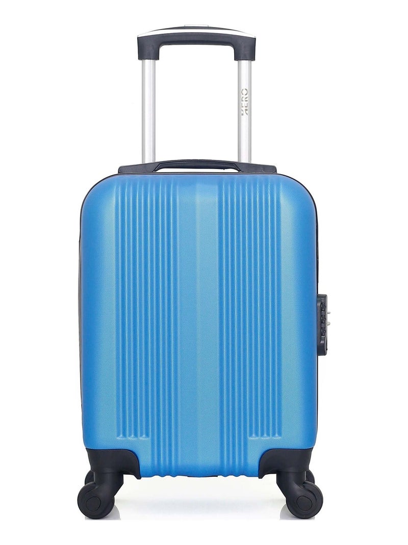 HERO - Valise Cabine XXS LIPARI 46 cm 4 Roues Bleu - Kiabi