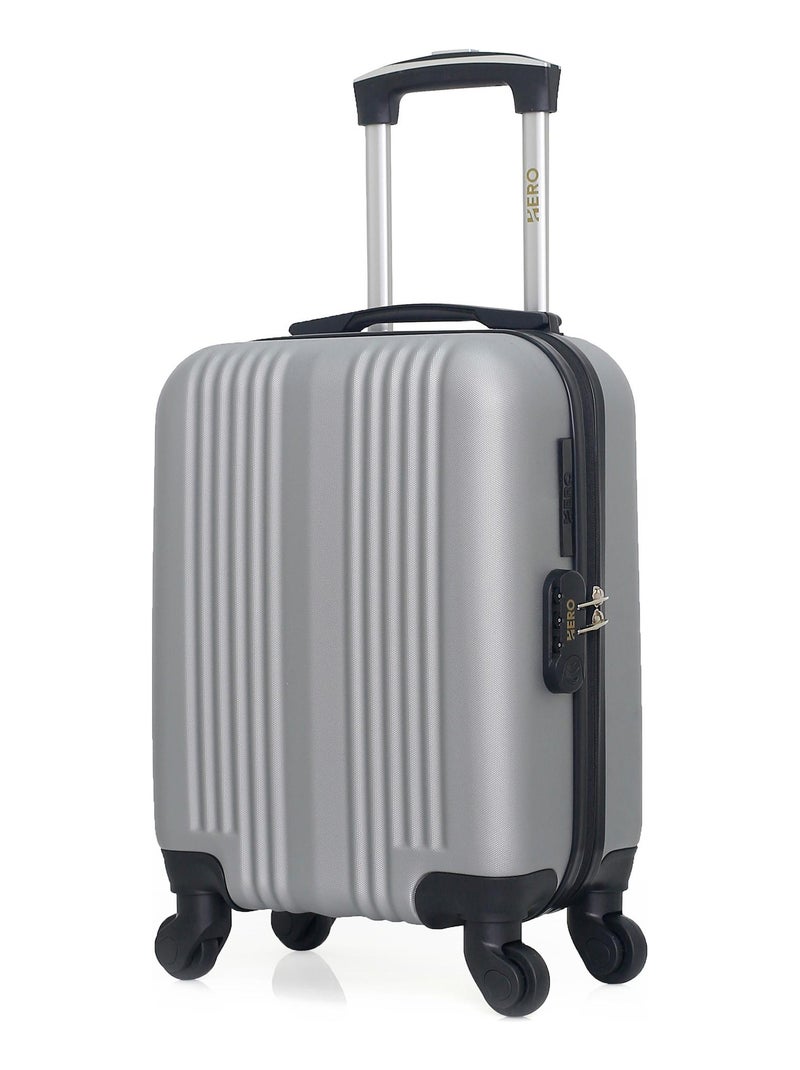 HERO - Valise Cabine XXS LIPARI 46 cm 4 Roues Gris - Kiabi