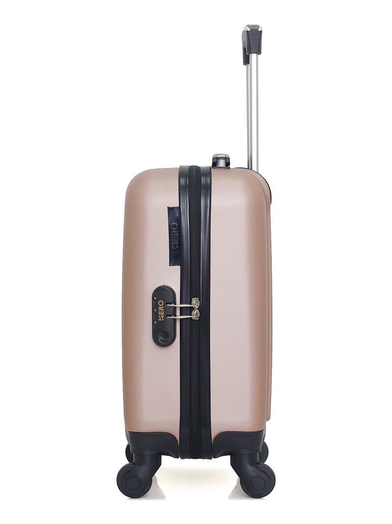 HERO - Valise Cabine XXS LIPARI 46 cm 4 Roues Rose Métal - Kiabi