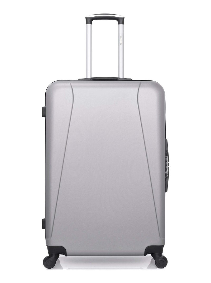 HERO - Valise Grand Format ABS LANZAROTE  75 cm 4 Roues Gris - Kiabi