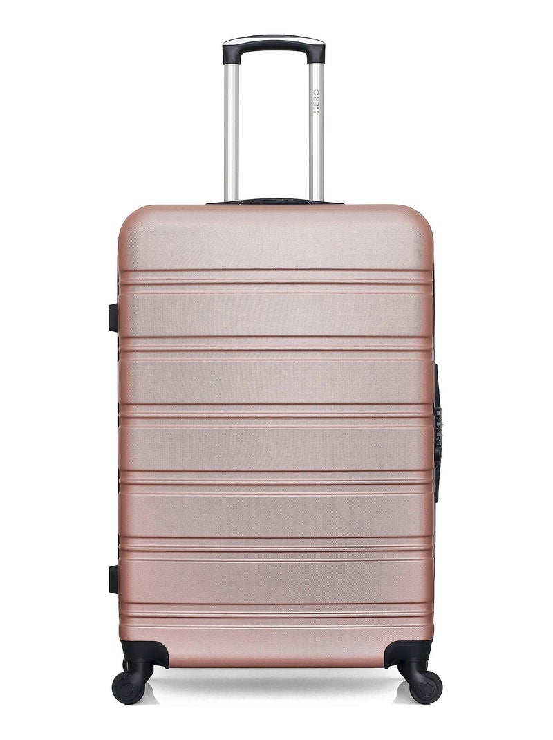 HERO - Valise Grand Format ABS RENOSO 75 cm 4 Roues Rose clair - Kiabi