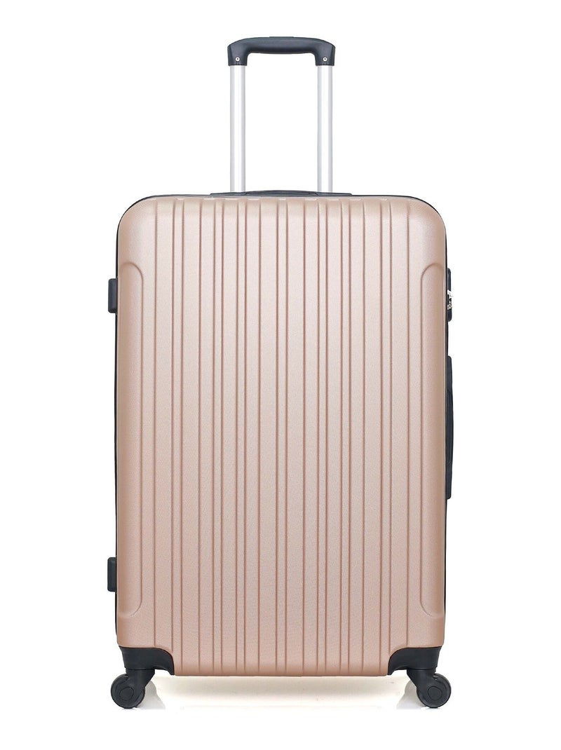 HERO - Valise Grand Format ALPES 75 cm 4 Roues Rose clair - Kiabi