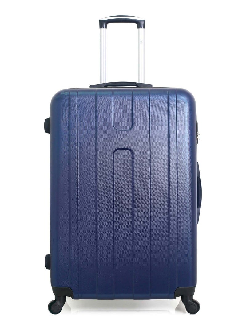 HERO - Valise Grand Format ATLANTA 75 cm 4 Roues Bleu marine - Kiabi