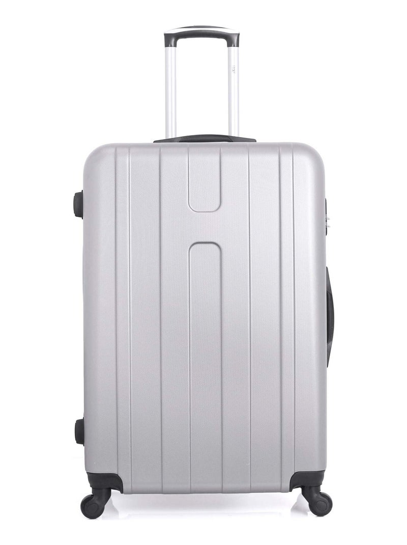 HERO - Valise Grand Format ATLANTA 75 cm 4 Roues Gris - Kiabi