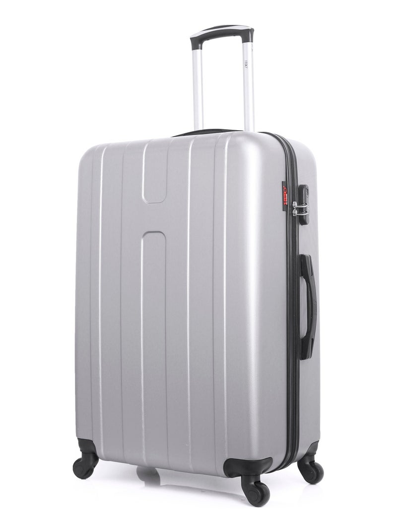 HERO - Valise Grand Format ATLANTA 75 cm 4 Roues Gris - Kiabi